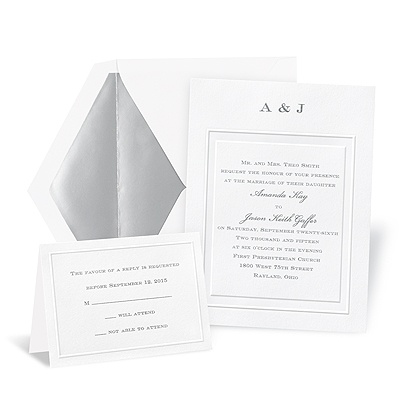 Trendy Wedding Invitations on Wedding Invitations    Below  125    Stylish Frame Wedding Invitation