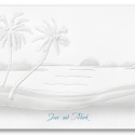 Tropical Sunset Wedding Invitation