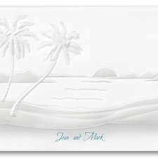 Tropical Sunset Wedding Invitation