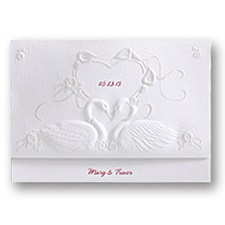 Graceful Swans Wedding Invitation