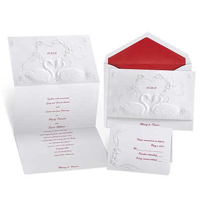 Graceful Swans Wedding Invitation