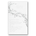 Silver Lovebirds Wedding Invitation