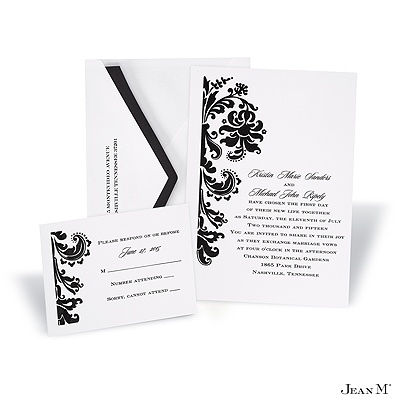 White Invitation Card
