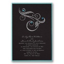 Black Layered Invitation