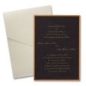 Black Layered Invitation with Pocket