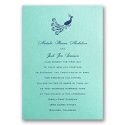 Aqua Shimmer Invitation Card
