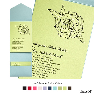 Margarita Invitation Card with Pocket
