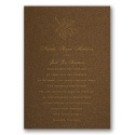 Mocha Shimmer Invitation Card