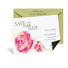 Watercolor Floral Save the Date Magnet