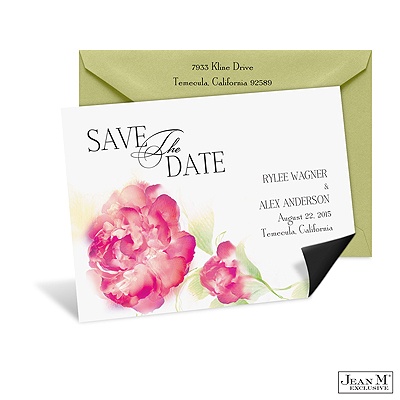 Watercolor Floral Save the Date Magnet