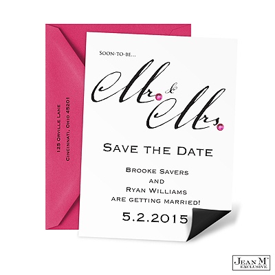 Mr. & Mrs. Save the Date Magnet