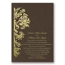 Espresso Wedding Invitation Card