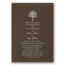 Espresso Wedding Invitation Card