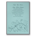 Aqua Layered Invitation