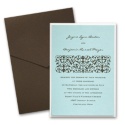 Aqua Layered Invitation with Pocket