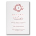 White Shimmer Invitation Card
