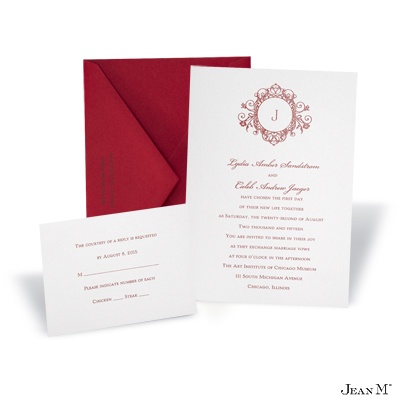 White Shimmer Invitation Card