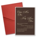 Espresso Layered Invitation with Pocket