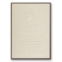Champagne Shimmer Layered Invitation