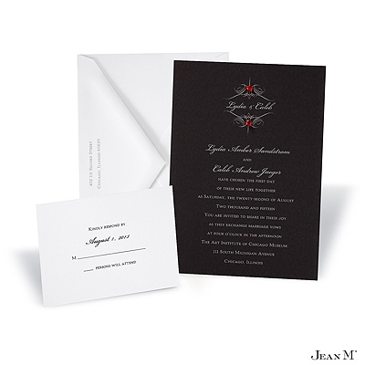 Black Invitation Card