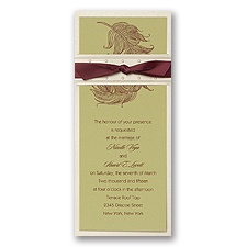Olive Layered Wedding Invitation