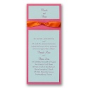 Aqua Tea Length Layered Invitation