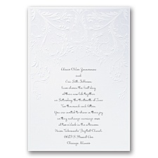 Shaded Swirls Wedding Invitation