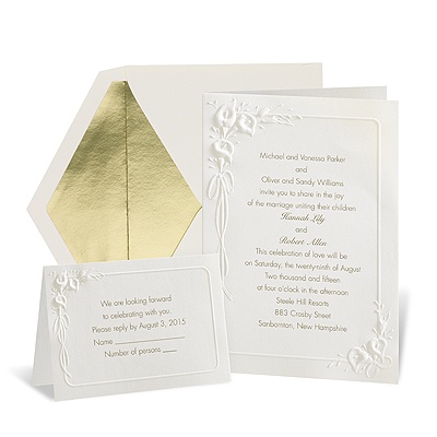 Classic Calla Lilies Wedding Invitation