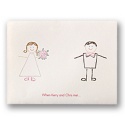 Whimsical Couple Wedding Invitation