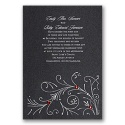 Black Shimmer Invitation Card
