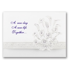 Lavish Lilies Wedding Invitation