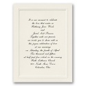 White Double Frame Wedding Invitation