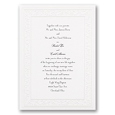 Glistening Pearl Wedding Invitation
