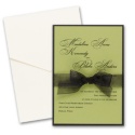 Olive Layered Invitation with Pocket