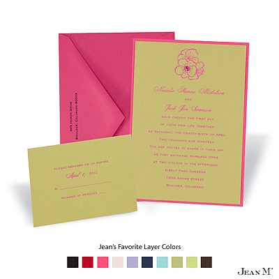 Olive Layered Invitation