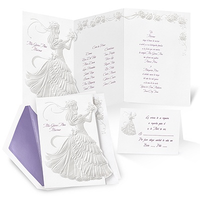 Rose Princess Quinceanera Invitation