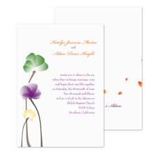 Whimsical Watercolor Wedding Invitation