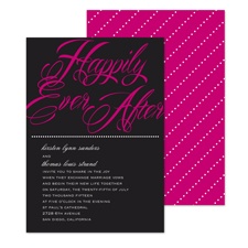 Bright Future Wedding Invitation - Raspberry