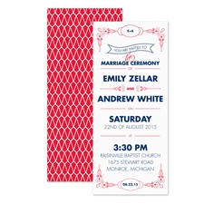 Classic Type Wedding Invitation - Cherry