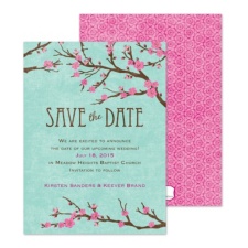 Cherry Blossoms Save the Date