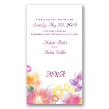 Pastel Posies Save the Date