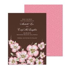 Cherry Blooms Save the Date