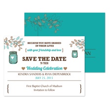 Jar Lantern Save the Date
