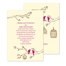 Love Perch Wedding Invitation