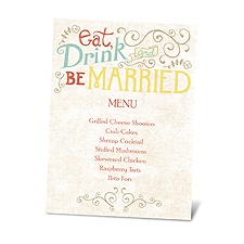 Vintage Promises Menu Card