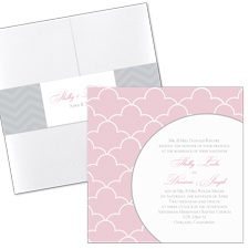 Sweet Scallops Wedding Invitation with Pocket