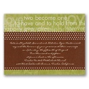 Sentiments Wedding Invitation