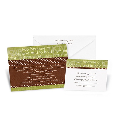 Sentiments Wedding Invitation