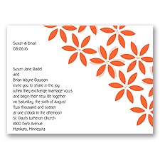 Orange Blossoms Wedding Invitation