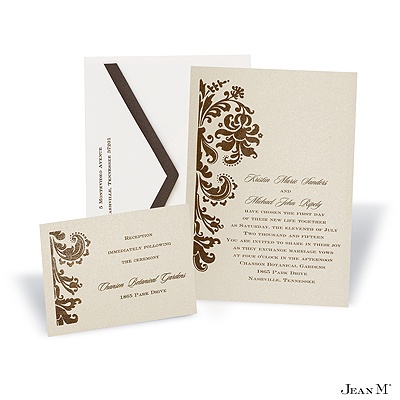 Champagne Shimmer Invitation Card